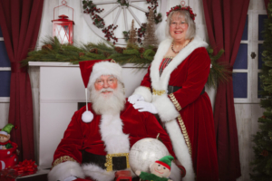 Big Red Santa & Mrs. Claus at home